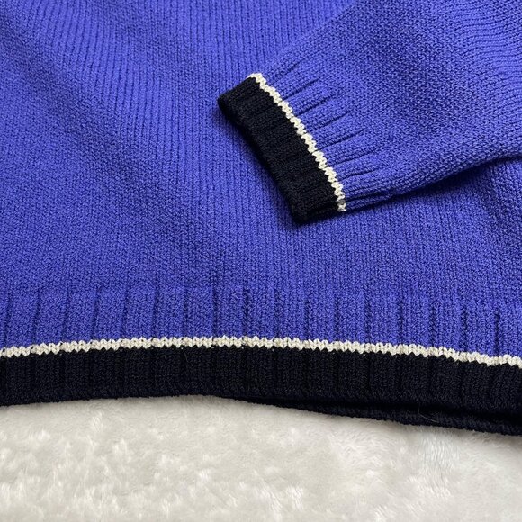 Vintage St. John Sport by Marie Gray Turtleneck Sweater Womens Medium Purple USA - Picture 12 of 12